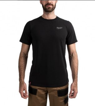 MILWAUKEE Футболка HTSS легка з коротким рукавом, чорна, розмір XL | 4932492966