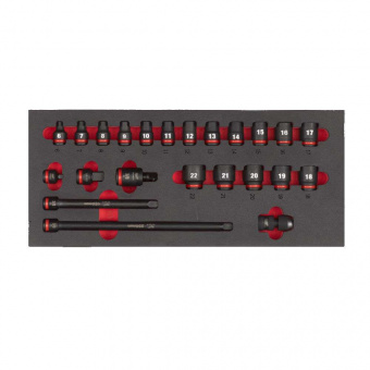 MILWAUKEE Ложемент з головками ShW 3/8'' STD, (23шт) | 4932493388