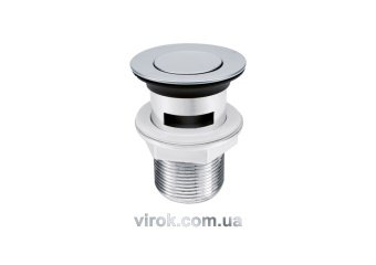  Пробка автомат пластикова з гвинтом G5/4" до раковин з переливом  | 75483