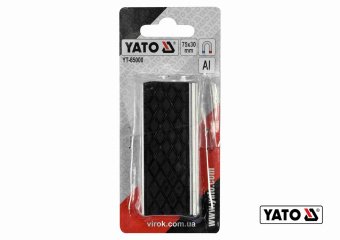 YATO Губки змінні до лещат м'які YATO: 75 х 30 х 10 мм, алюмінієві з гумою  | YT-65000