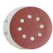 Коло абразивне з отворами, 125 мм, 5 шт, № 180. Spitce | 18-457