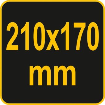 VOREL Пристрій для нанесення штукатурки ручний , 210х 170 мм, з оцинкованої сталі  | 09910