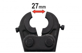 YATO Прес-кліщі для труб PEX-AL.-PEX і PERT YATO; l= 42 см, розвід губ- 25 мм. з насадк U-тип 16/20/