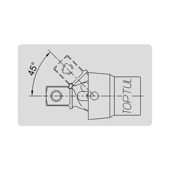 Кардан 1/4" TOPTUL усиленный CAHD0834