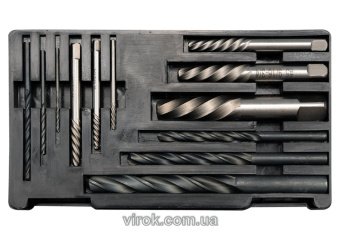 YATO Набір екстракторів YATO з свердлами M3-M24, Ø1,4-15мм, 12 Од.  | YT-0591