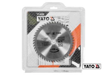 YATO Диск пиляльний победітовий по дереву YATO: 160x20x2.8x2.0 мм, 48 зубців, R.P.M до 9500 1/хв  | 