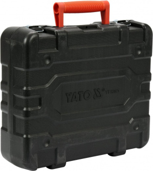 YATO Гайковерт ударний мережевий YATO: 1/4" HEX x 1/2" F, 1020Вт, 600Нм, 2600 об/хв +4 головки і кей