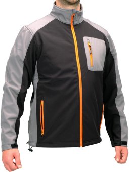 YATO Куртка робоча SOFTSHELL YATO розмір S, чорно-сіра, 3 кишені, 96% поліестер і 4% спандекс  | YT-