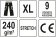 YATO Штани робочі чорні YATO, розм XL; 9 киш 64%- поліестер, 34%- бавовна, 2%-еластан, відсвічув вст