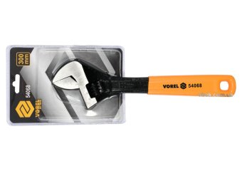 VOREL Ключ розвідний : L= 300 мм. з прогумованим руків'ям  | 54068