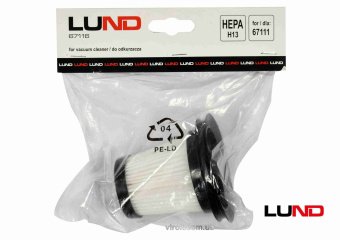 LUND Фільтр від пилу Н13 класу до порохотягів 67111  | 67116