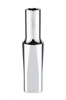 MILWAUKEE Головка хромована метрична подовжена 3/8'', 8мм | 4932478352