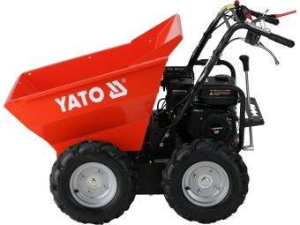 Самоскид-міні бензин. YATO P= 4.1 кВт, двиг- 196см3, вантажопід- 300кг, швидк.- 3,6 км/год бак- 3,6л