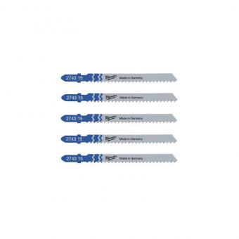 MILWAUKEE Полотна для лобзика Bi-Metal T318AF Bi-Metal , 105мм/ крок зуба 1,2мм,  | 4932274654