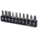 Набор бит для шуруповерта TOPTUL 1/4" 10ед. (PH,SL,Torx,SQ) GAAV1001