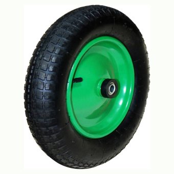 Колесо з металевим диском для тачки, 13, вісь 16х103мм VERANO | 70-429