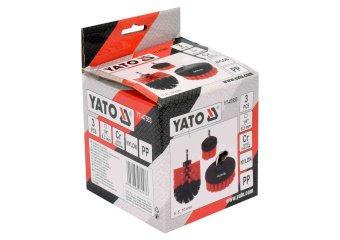 YATO Щітки з нейлоновим ворсом до дрилі YATO : з шпинделем HEX- 1/4", 3 шт  | YT-47553