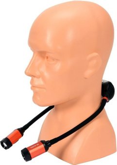 YATO Ліхтарі 2 COB-діодні нашийні YATO; живл. від Li-Ion акумулят 3,7 В 2000 мАгод, 2 по 150 Lm  | Y