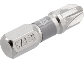 Насадка викруткова YATO PZ3 х 25мм. HEX 1/4", покрита нікелем, 2шт.[10]