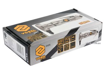 VOREL Ножиці пневматичні матричні : 1/4", 3500 різ/хв, до стал.листів h≤1.5 мм, P=0.62 МПа, 113 л/хв