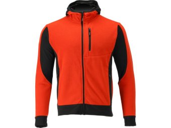 Худі флісовий з поліестеру YATO розмір XL, червоно-чорний, 5 кишень [20]