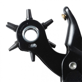 GROZ Универсальный пробойник (револьвер) для кожи и пластика RPL/6