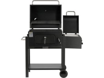 Барбекю вугільний з коптильнею LUND, решітка- 54,5x23,5 см, розмір - 112x62x121 см [1]