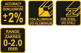 VOREL Товщиномір лакофарб. покриття на металевій поверхні електронний діапазон 0-2 мм, похибка- ± 2%