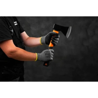 Рукавиці трикотажні з латексним покриттям КВІТКА PRO Recodrag (10", сірі) (110-1201-10-IND)