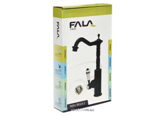 FALA Змішувач води для кухонної раковини "RETRO BLACK 2" з кульовим регулятором  | 75835