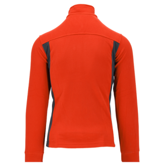 Кофта флісова утеплена робоча з поліестеру YATO розмір XL, червоно-чорна, 3 кишені [10]