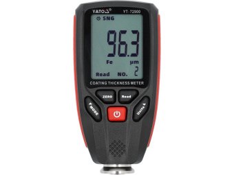 Прилад вимірювальний товщини лако-фарбового покриття цифров YATO 0-1300 мкм, живл від бат 2х1,5В ААА