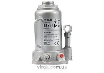 VOREL Домкрат гідравлічний cтовбцевий ; F= 15 т, роб. висота- 205- 390 мм  | 80072