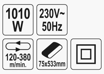 YATO Шлифмашина сетевая ленточная 1010 Вт YATO YT-82240