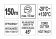 YATO Нитка ущілювальна різьбових сполучень YATO, l= 150 м, для тиску ≤ 15 Bar, в капсулі  | YT-29222