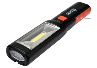 YATO Ліхтар переносний світлодіодний акумул. 3,7 В YATO з режимами 1+7, Ф= 250 lm  | YT-08504