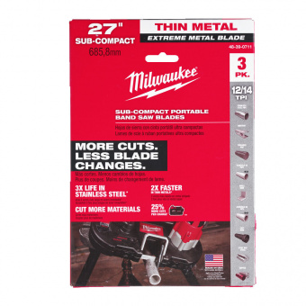 MILWAUKEE Полотно для стрічк. пили , 687мм, ш.зуб. 12/14мм, (4-8мм проф.), (3шт) | 48390711