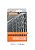STHOR Набір свердл по металу HSS, Ø= 2,0 - 8,0 мм, 13шт.  | 22180