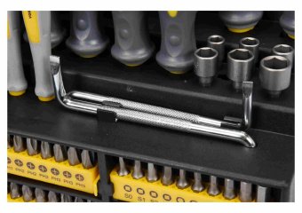 VOREL Набір викруток і викруткових насадок : Cr-V, 100 шт  | 60750