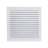 Решітка вентиляційна 172х172 мм, розємна, з пласт. сіткою, нахилені жалюзі, фланець d 125 мм Air