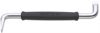 BAHCO 2047-2-12 Отвертка с двойным изгибом под винты со шлицем 12,0х2,0х200 мм; угол 90 град.
