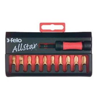 Держатель бит магнитный с ограничителем глубины завинчивания + набор бит TIN 10шт, C 6.3.