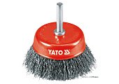 YATO Щітка - крацовка YATO Чашка Ø=75 мм . сталь. шпиндель 6 мм. 4500 об/хв | YT-4751