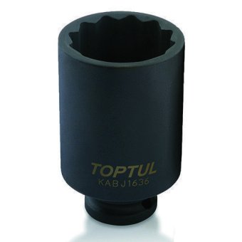 Головка 12-гранная ударная длинная TOPTUL 1/2" 36мм KABJ1636