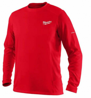 MILWAUKEE Футболка WWLS дихаюча з довгим рукавом, червона, розмір XL | 4932493086