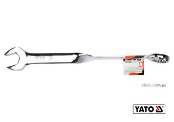 YATO Ключ ріжково-накидний, кручений 90° YATO : М= 27 x 359 мм, Cr-V  | YT-01862