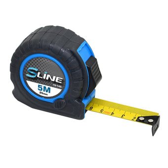 Рулетка, прогумований корпус, 2 функції, 5м/19мм S-line | 15-144