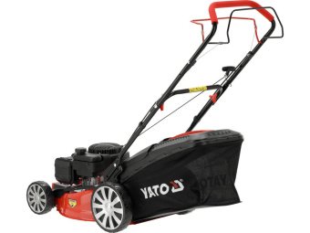 Газонокосарка бензинова YATO з приводом :2,4кВт, ширина різання: Ø= 46см, травозбірник- 62л