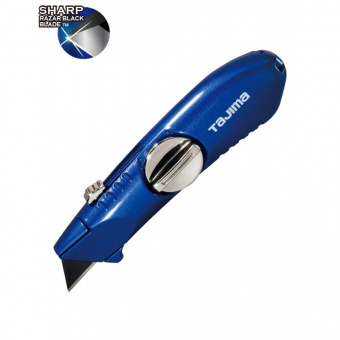 TAJIMA Нож V-REX трапеция с выдвижным лезвием синий алюминиевый корпус VR102B