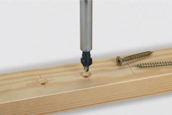 Wolfcraft комбинированное сверло-зенковка Ø 3 - 8 // 2546000